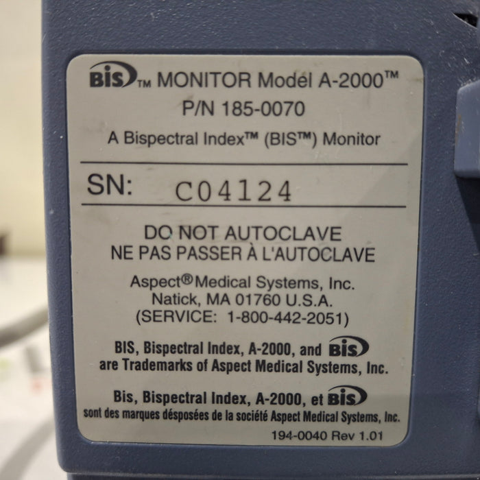 Aspect Medical Systems A-2000 Bispectral Index Monitor