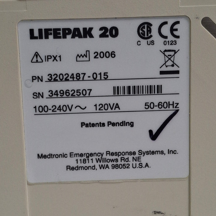 Physio-Control Physio-Control LifePak 20 Defib Defibrillators reLink Medical