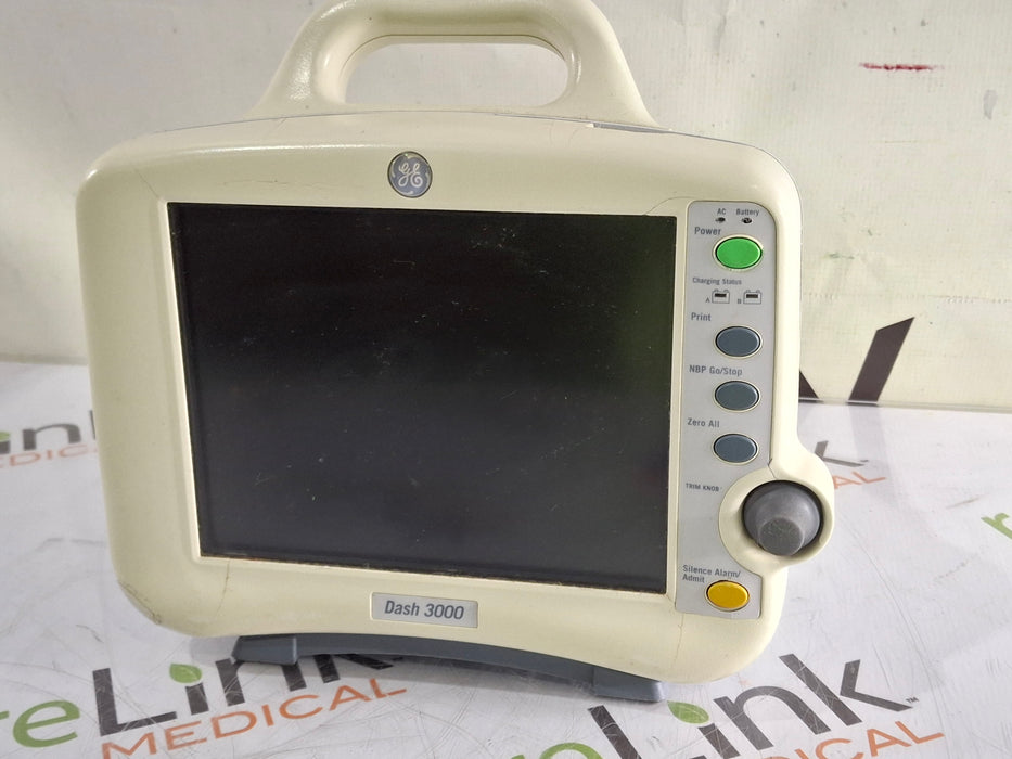 GE Healthcare Dash 3000 - Masimo SpO2 Patient Monitor