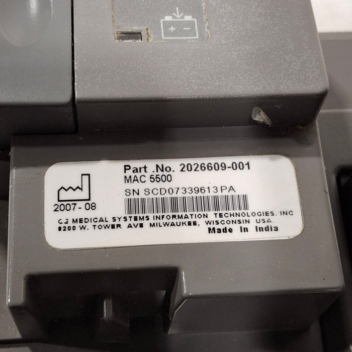 GE Healthcare GE Healthcare MAC 5500 ECG without CAM Module Cardiology reLink Medical