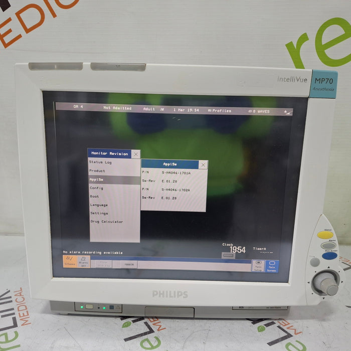 Philips IntelliVue MP70 - Anesthesia Patient Monitor
