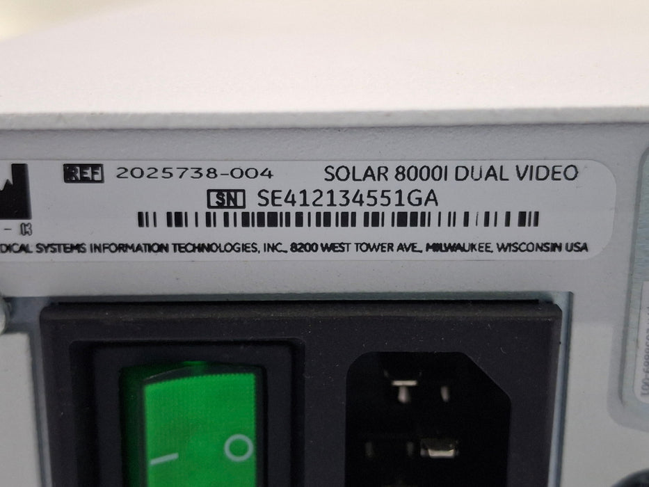 GE Healthcare Solar 8000i Patient Monitor