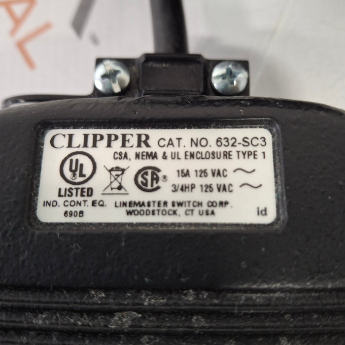 Linemaster Switch Corporation Clipper 632-S Foot Switch