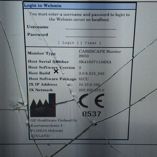 GE Healthcare GE Healthcare Carescape B650 Critical Care Patient Monitor Patient Monitors reLink Medical