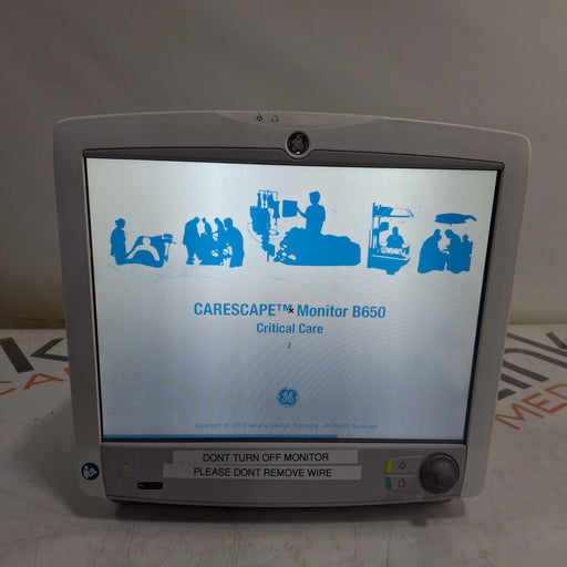 GE Healthcare GE Healthcare Carescape B650 Critical Care Patient Monitor Patient Monitors reLink Medical