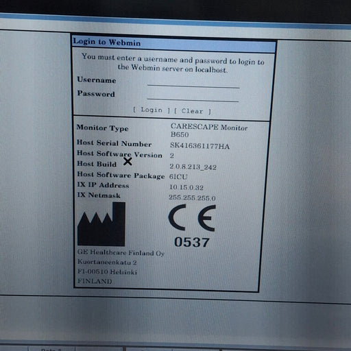 GE Healthcare GE Healthcare Carescape B650 Critical Care Patient Monitor Patient Monitors reLink Medical