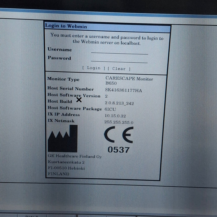 GE Healthcare GE Healthcare Carescape B650 Critical Care Patient Monitor Patient Monitors reLink Medical
