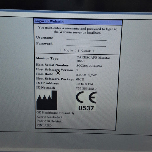 GE Healthcare GE Healthcare Carescape B650 Critical Care Patient Monitor Patient Monitors reLink Medical