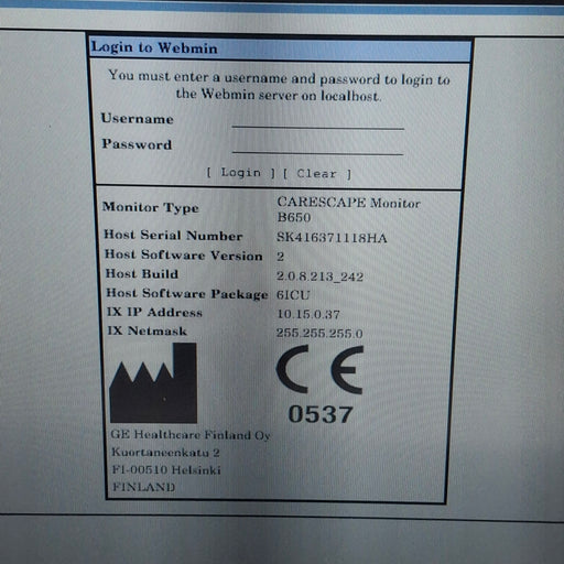 GE Healthcare GE Healthcare Carescape B650 Critical Care Patient Monitor Patient Monitors reLink Medical