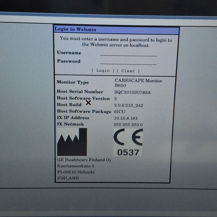 GE Healthcare GE Healthcare Carescape B650 Critical Care Patient Monitor Patient Monitors reLink Medical