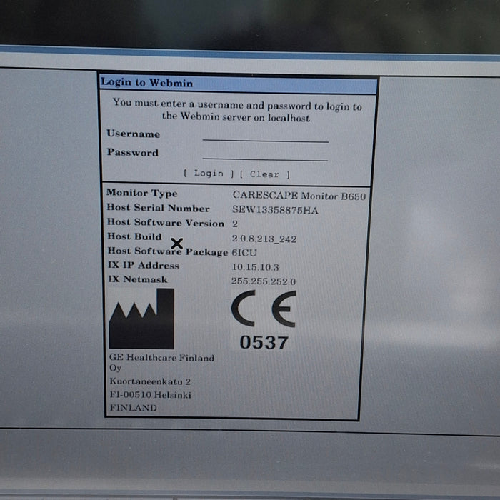 GE Healthcare GE Healthcare Carescape B650 Critical Care Patient Monitor Patient Monitors reLink Medical