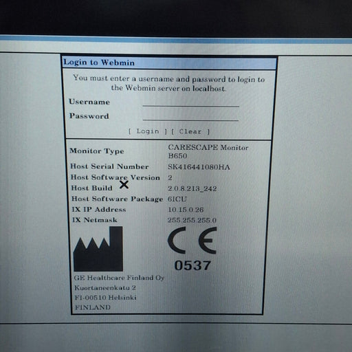 GE Healthcare GE Healthcare Carescape B650 Critical Care Patient Monitor Patient Monitors reLink Medical