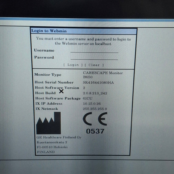 GE Healthcare GE Healthcare Carescape B650 Critical Care Patient Monitor Patient Monitors reLink Medical