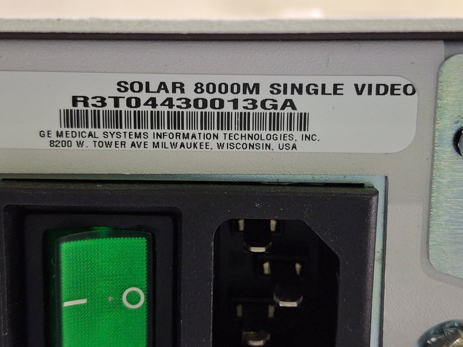 GE Healthcare Solar 8000M Patient Monitor
