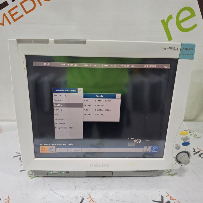 Philips IntelliVue MP70 - Anesthesia Patient Monitor