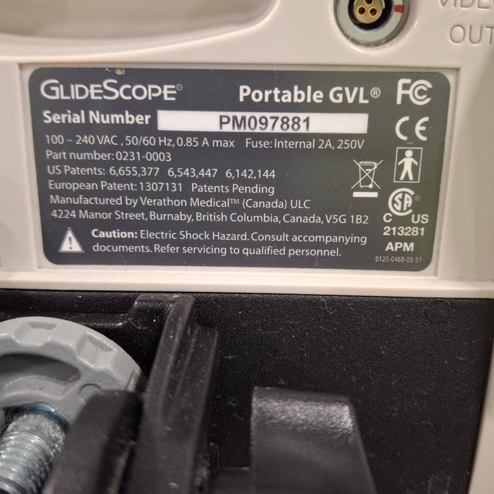 Verathon Medical, Inc Glidescope GVL Video Laryngoscope