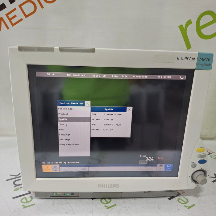 Philips IntelliVue MP70 - Anesthesia Patient Monitor