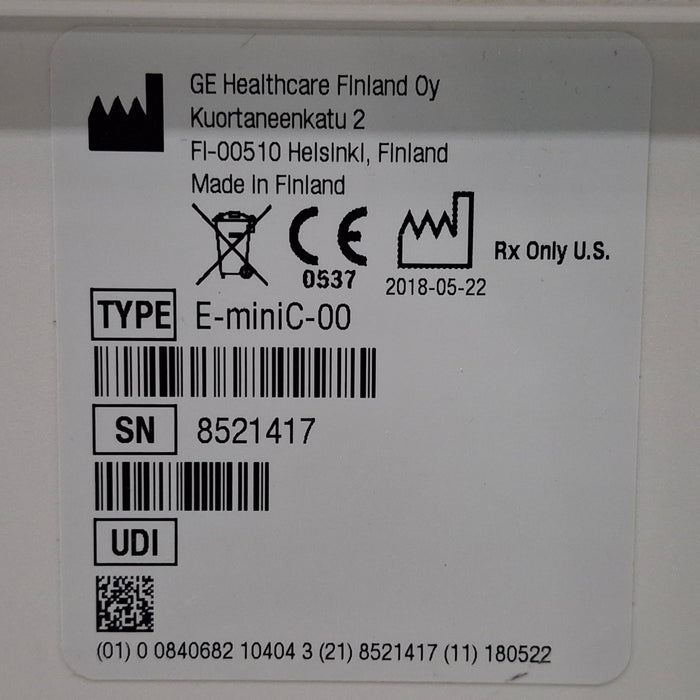 GE Healthcare GE Healthcare E-miniC-00 CO2 Module Patient Monitors reLink Medical