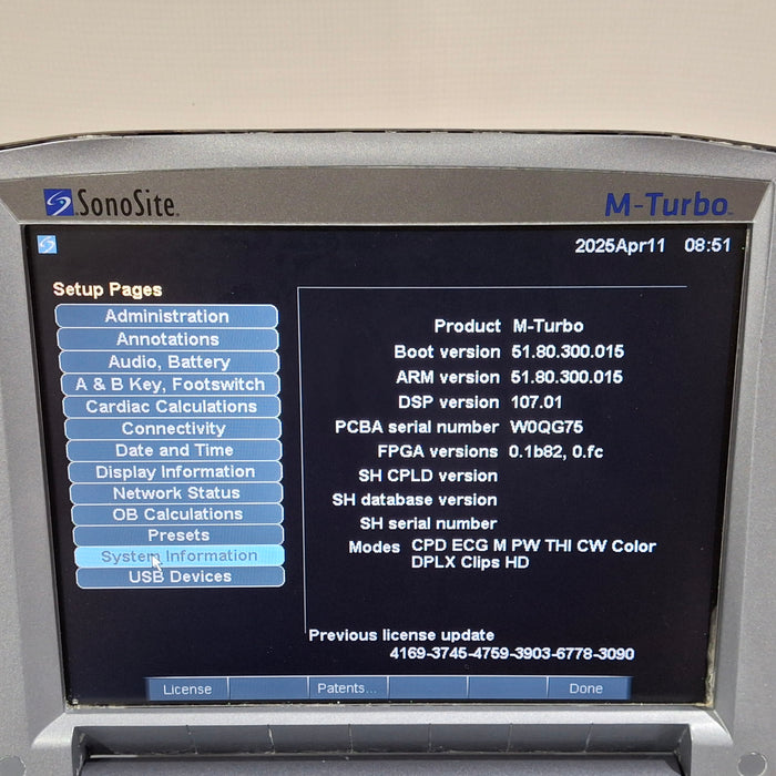 Sonosite M-Turbo Ultrasound