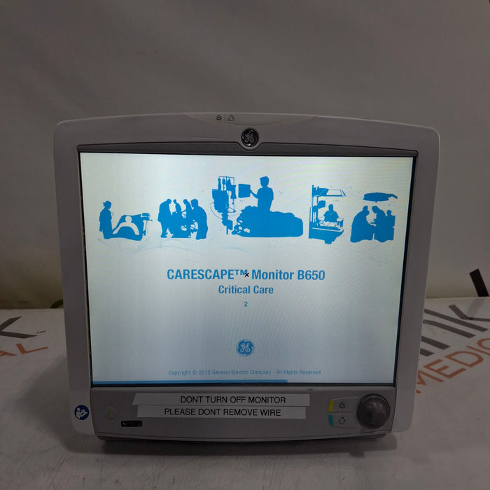 GE Healthcare GE Healthcare Carescape B650 Critical Care Patient Monitor Patient Monitors reLink Medical
