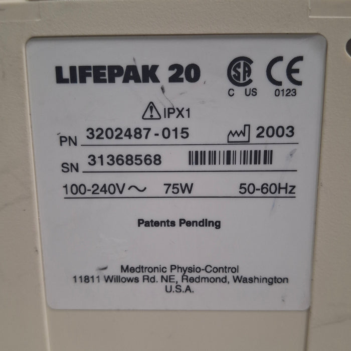 Physio-Control Physio-Control LifePak 20 Defib Defibrillators reLink Medical
