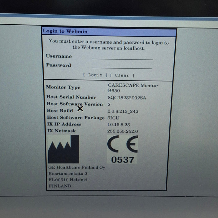 GE Healthcare GE Healthcare Carescape B650 Critical Care Patient Monitor Patient Monitors reLink Medical