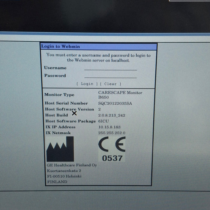 GE Healthcare GE Healthcare Carescape B650 Critical Care Patient Monitor Patient Monitors reLink Medical