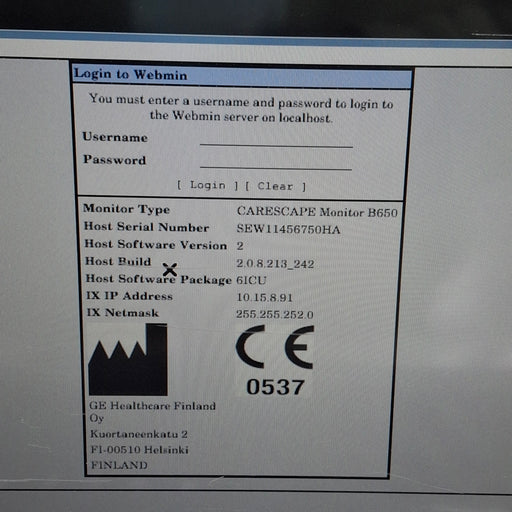 GE Healthcare GE Healthcare Carescape B650 Critical Care Patient Monitor Patient Monitors reLink Medical