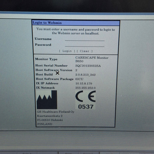 GE Healthcare GE Healthcare Carescape B650 Critical Care Patient Monitor Patient Monitors reLink Medical
