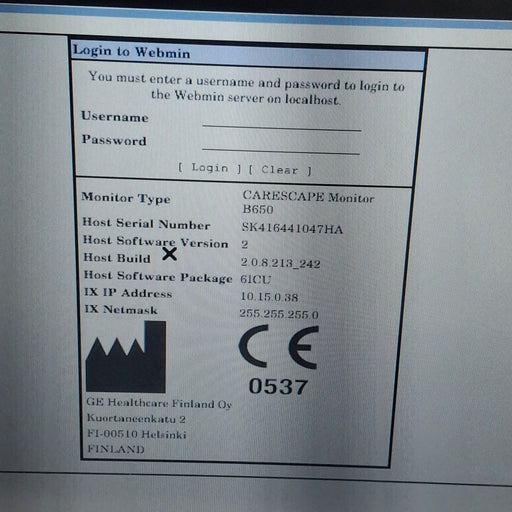 GE Healthcare GE Healthcare Carescape B650 Critical Care Patient Monitor Patient Monitors reLink Medical
