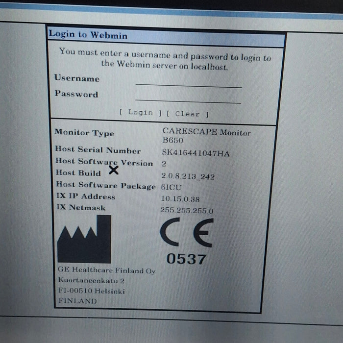 GE Healthcare GE Healthcare Carescape B650 Critical Care Patient Monitor Patient Monitors reLink Medical