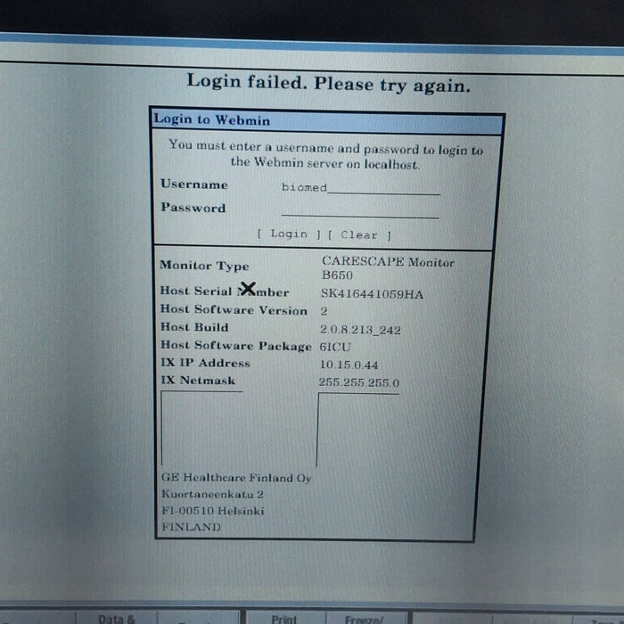 GE Healthcare GE Healthcare Carescape B650 Critical Care Patient Monitor Patient Monitors reLink Medical