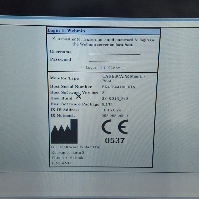 GE Healthcare GE Healthcare Carescape B650 Critical Care Patient Monitor Patient Monitors reLink Medical