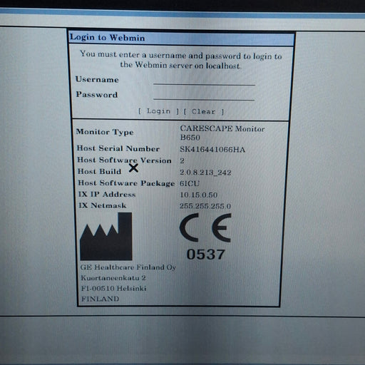 GE Healthcare GE Healthcare Carescape B650 Critical Care Patient Monitor Patient Monitors reLink Medical
