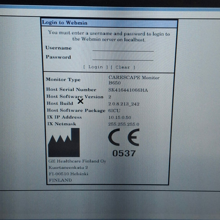 GE Healthcare GE Healthcare Carescape B650 Critical Care Patient Monitor Patient Monitors reLink Medical