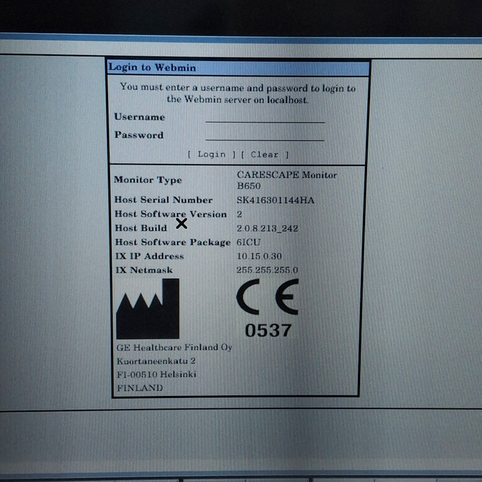 GE Healthcare GE Healthcare Carescape B650 Critical Care Patient Monitor Patient Monitors reLink Medical