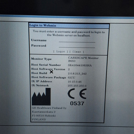 GE Healthcare GE Healthcare Carescape B650 Critical Care Patient Monitor Patient Monitors reLink Medical