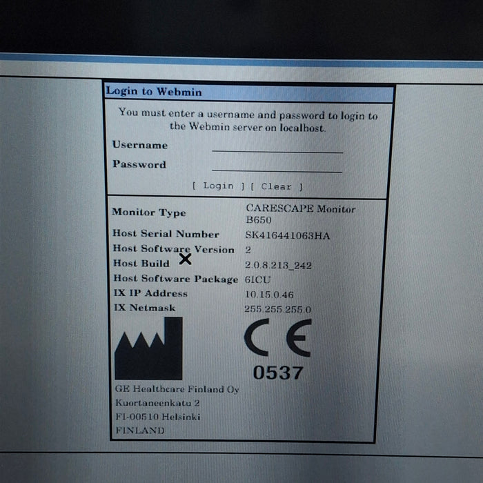 GE Healthcare GE Healthcare Carescape B650 Critical Care Patient Monitor Patient Monitors reLink Medical