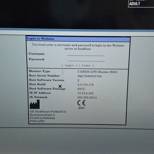 GE Healthcare GE Healthcare Carescape B650 Critical Care Patient Monitor Patient Monitors reLink Medical