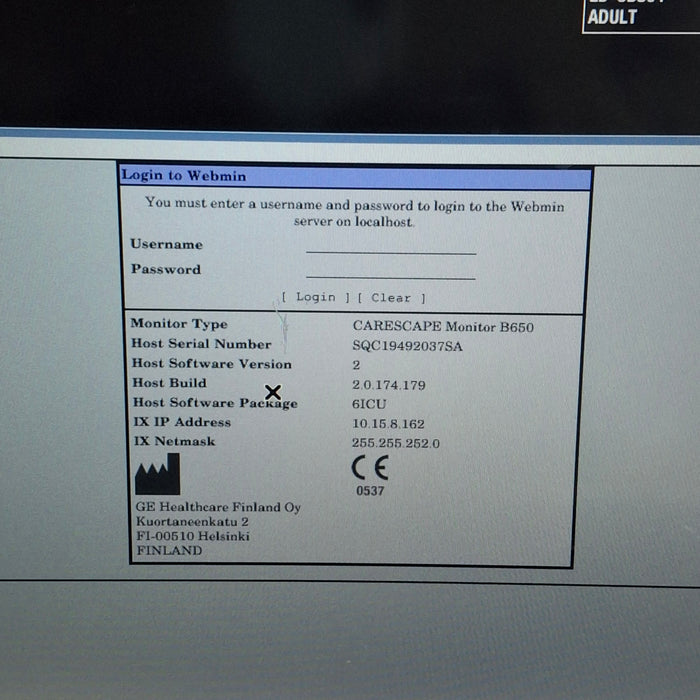 GE Healthcare GE Healthcare Carescape B650 Critical Care Patient Monitor Patient Monitors reLink Medical