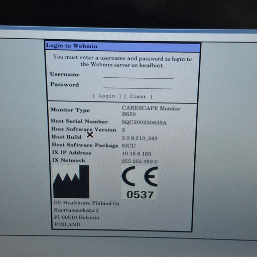 GE Healthcare GE Healthcare Carescape B650 Critical Care Patient Monitor Patient Monitors reLink Medical