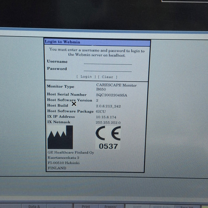 GE Healthcare GE Healthcare Carescape B650 Critical Care Patient Monitor Patient Monitors reLink Medical