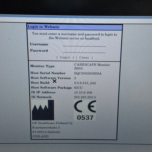 GE Healthcare GE Healthcare Carescape B650 Critical Care Patient Monitor Patient Monitors reLink Medical