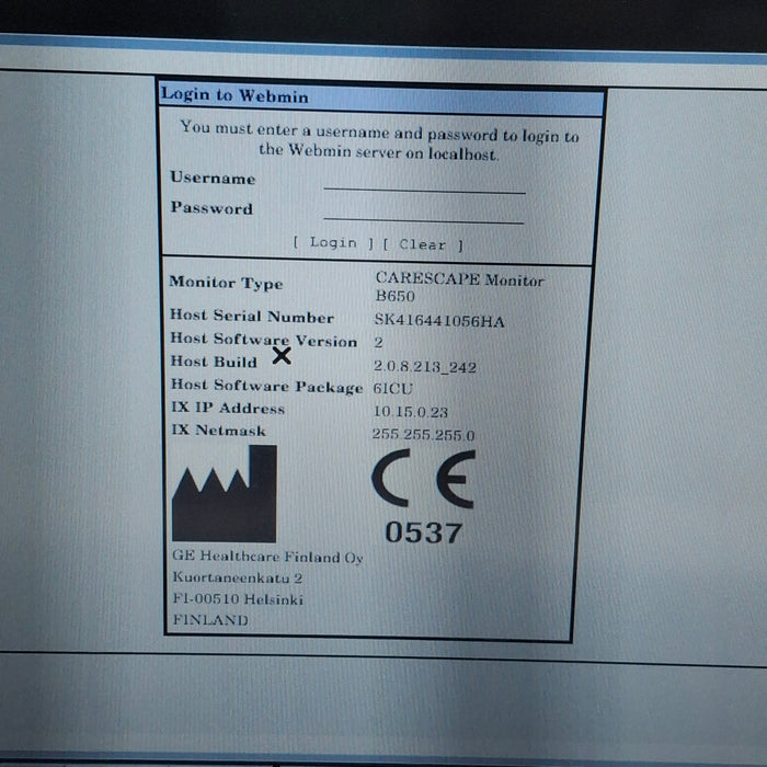 GE Healthcare GE Healthcare Carescape B650 Critical Care Patient Monitor Patient Monitors reLink Medical
