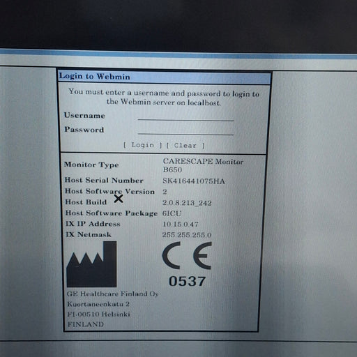 GE Healthcare GE Healthcare Carescape B650 Critical Care Patient Monitor Patient Monitors reLink Medical