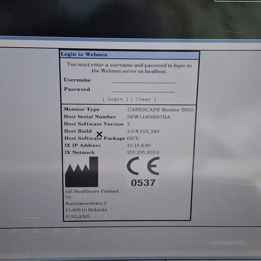 GE Healthcare GE Healthcare Carescape B650 Critical Care Patient Monitor Patient Monitors reLink Medical