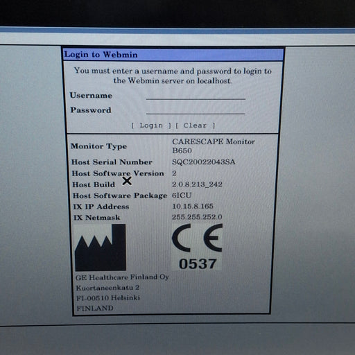 GE Healthcare GE Healthcare Carescape B650 Critical Care Patient Monitor Patient Monitors reLink Medical