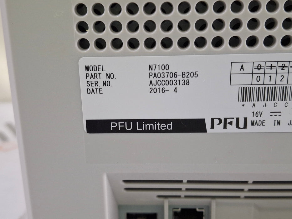 Fujitsu Fujitsu N7100 Network Scanner CR and Imagers reLink Medical