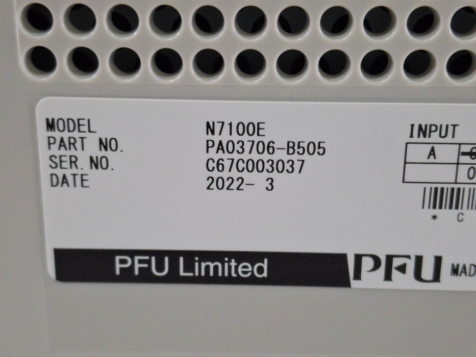 Fujitsu Fujitsu N7100E Network Scanner CR and Imagers reLink Medical