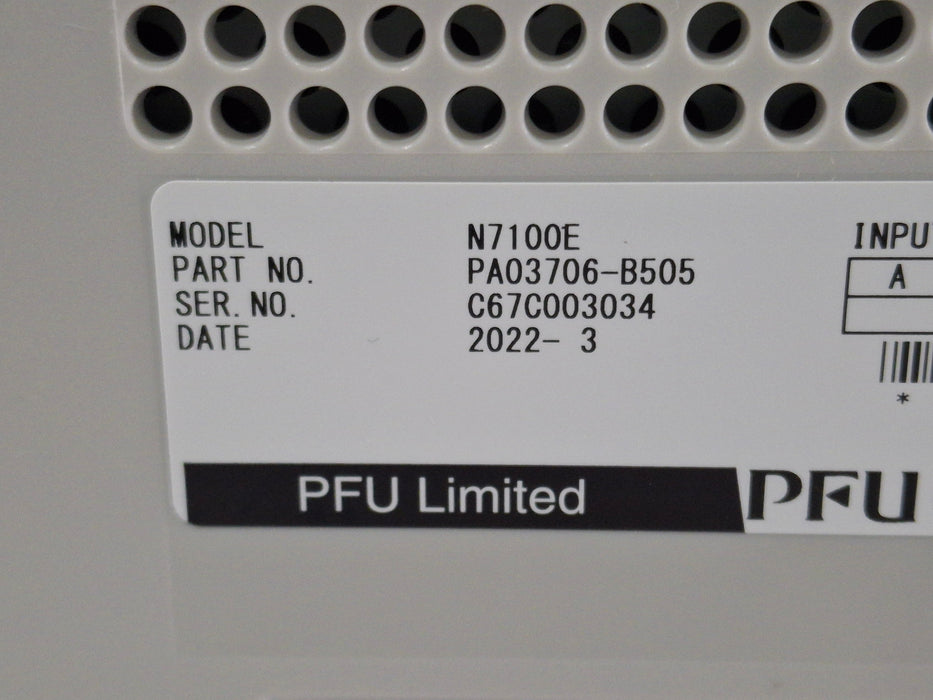 Fujitsu Fujitsu N7100E Network Scanner CR and Imagers reLink Medical